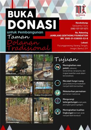 OPEN DONATION : Taman Dolanan Tradisional Pucunggrowong